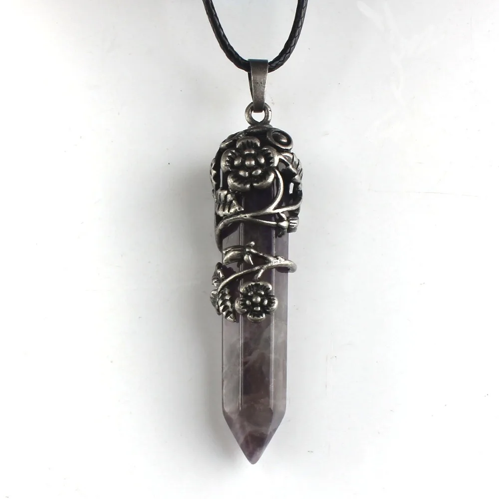 100 Уникальный фиолетовый кристалл розовый КВАРЦЕВЫЙ шестигранный