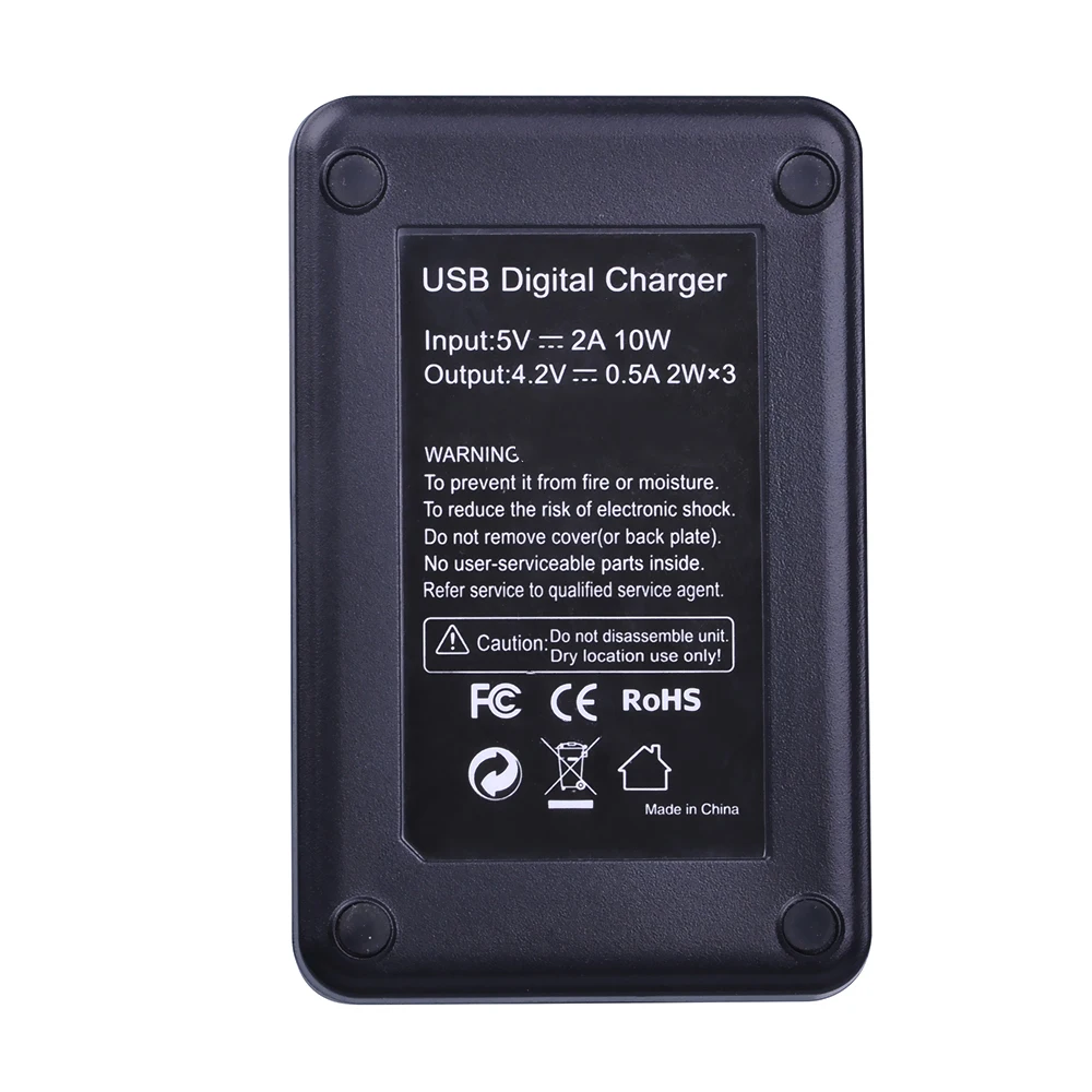 2 шт. аккумулятор SJ4000 PG1050 + светодиодный 3 слота USB зарядное устройство для экшн