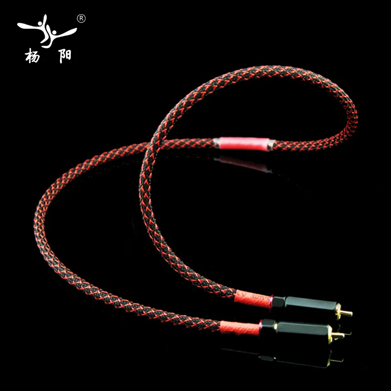 YYAUDIO Hifi Canare L 4E6S 3 5 мм к 2RCA Аудио Кабель PC усилитель для мобильного телефона