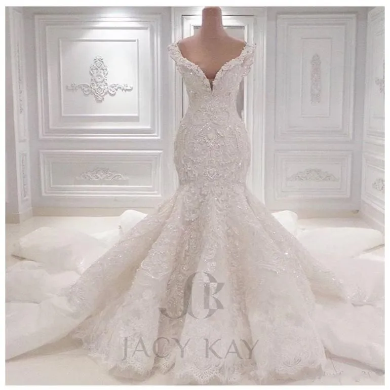 Новый Конструктор Свадебные Платья Кружева Vestido Де Noiva Кристалл Жемчуг Для