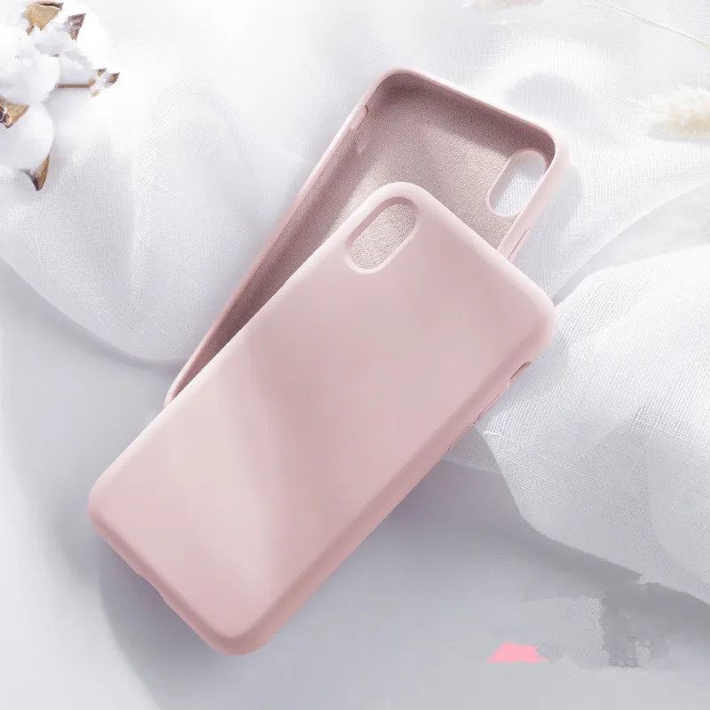 Silky Soft Touch Liquid Silicone Phone Case for iPhone X XS XR XSMAX ShockProof Back Cover |
