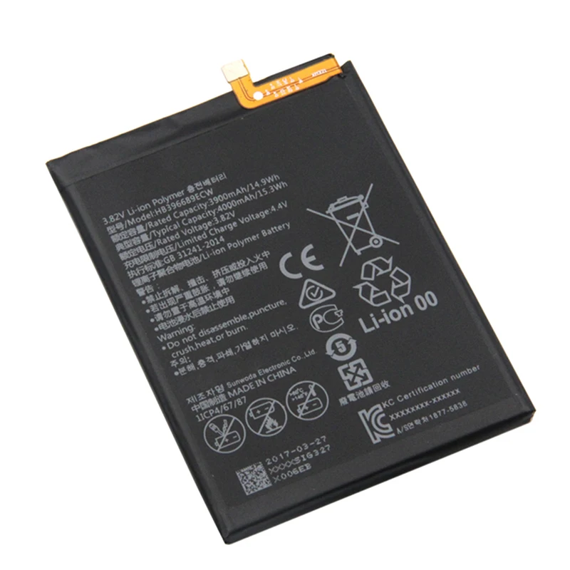 Ocolor для huawei HB396689ECW аккумулятор 4000mAh запасная батарея mate 9 Pro Enjoy 7 Plus/Y9 2019 | Мобильные