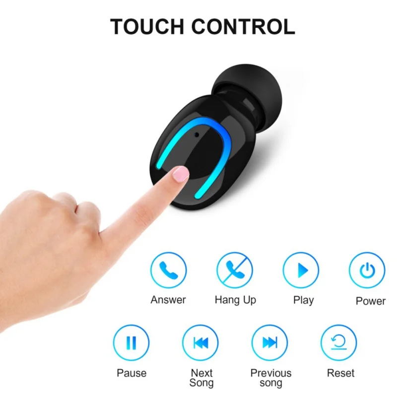 Вкладыши Беспроводной Bluetooth 4 2 Шум шумоподавления наушники Портативный спорта