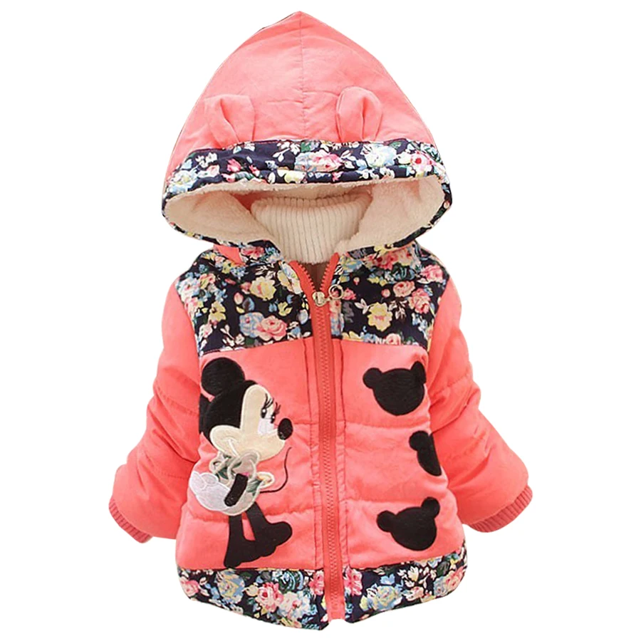 Большой размер Осень зима 2020 детские толстовки с Минни куртка и пальто одежда для