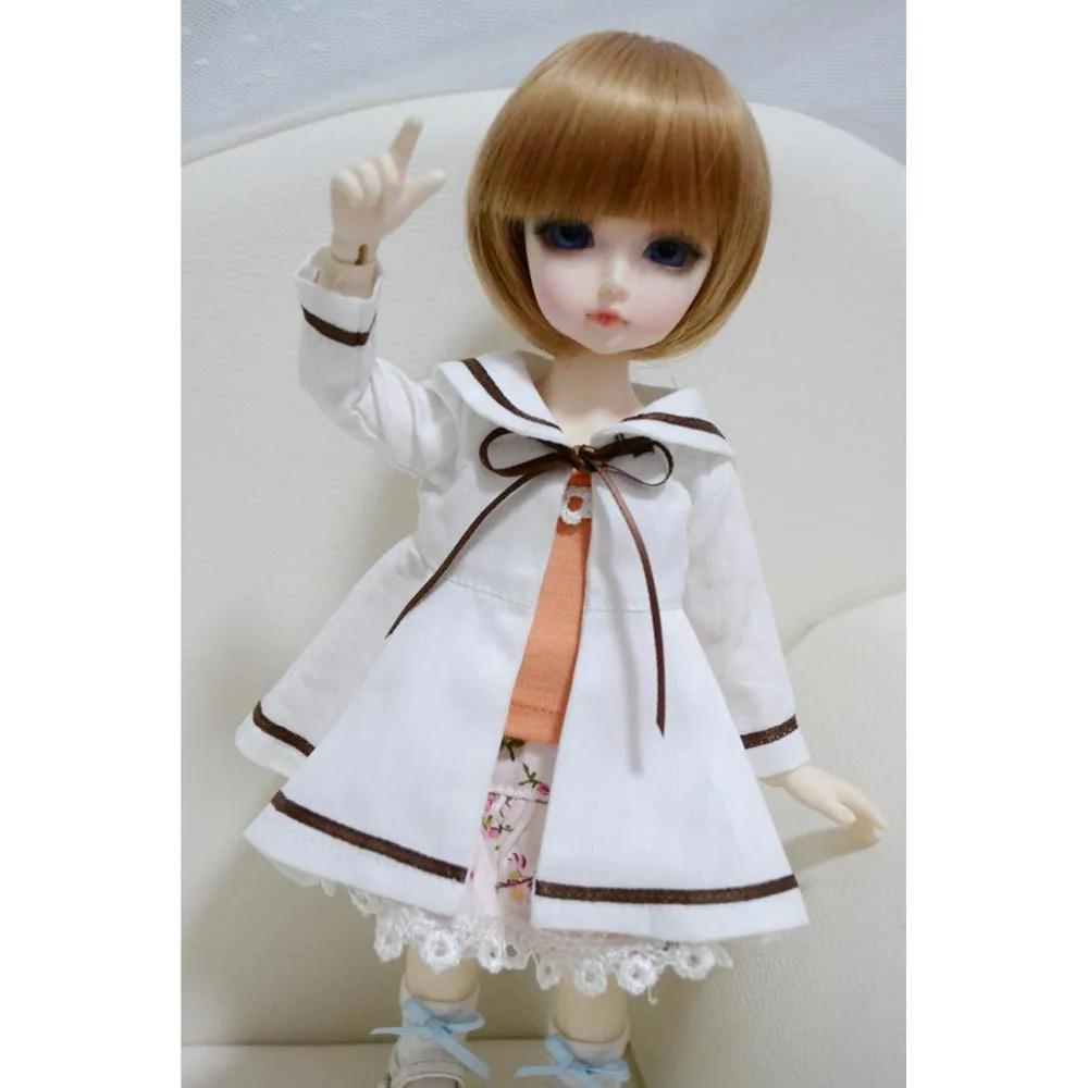 

Кукольная одежда шарнирной куклы wamami, 124 #, белая, 3 шт., 1/4 MSD 1/6 SD AOD