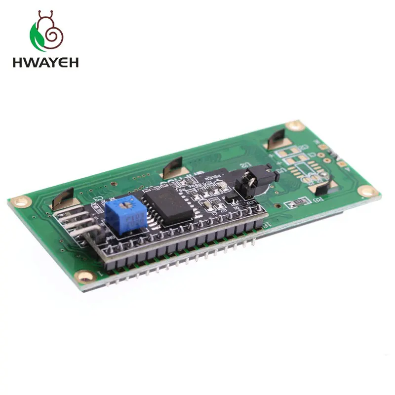 Модуль адаптера для arduino LCD 1602 + I2C синий экран IIC/I2C | Электронные компоненты и