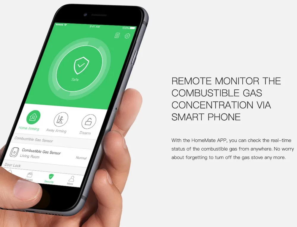 Orvibo SMART Датчик выхлопных газов предотвращает сгорание с умным детектор горючих газов