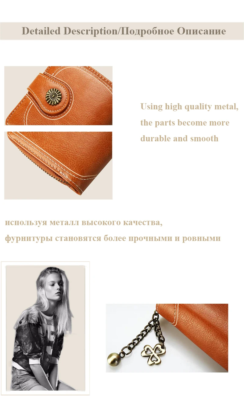 AVRO's MODA брендовый Кошелек из искусственной кожи для женщин горячая распродажа винтажный кошелек на молнии с ремешком сумка для денег карман для монет телефона клатч