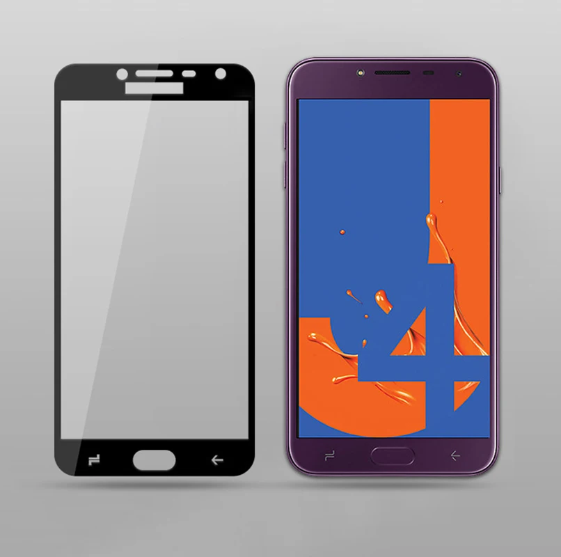 Закаленное стекло с полным покрытием для Samsung Galaxy J4 2018 J400 J400F/DS защита экрана Funda