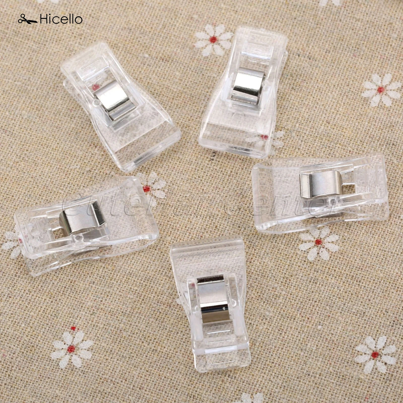 Hicello 50 шт./пакет зажимы для шитья многоцветные пластиковые клеверные чудо