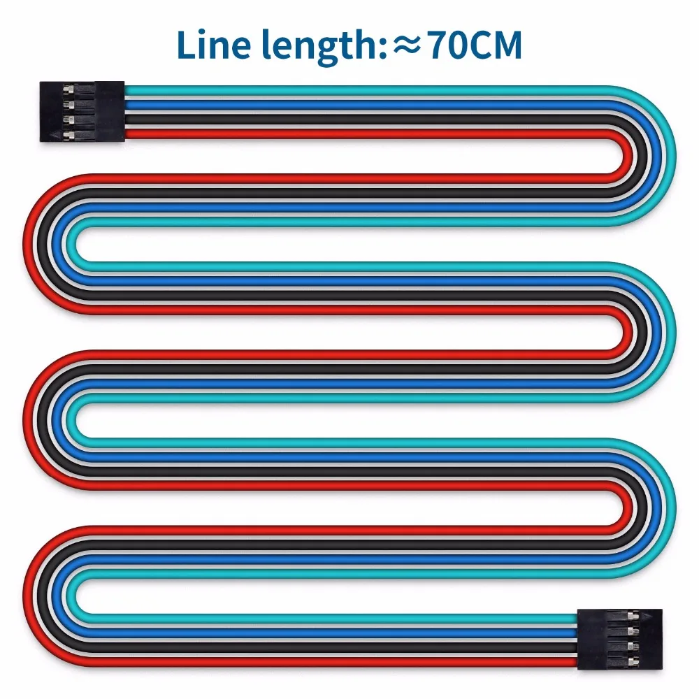 4pin 70 см набор кабелей Женский Перемычка провода для Arduino 3D принтер