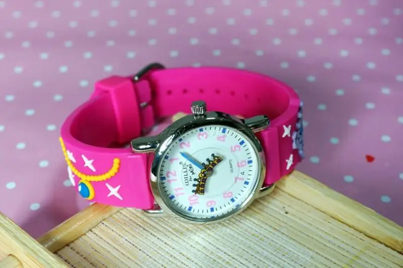 Модные детские часы WILLIS 3D мультяшная стрелка-корона водонепроницаемые кварцевые