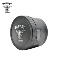 hornet aircraft aluminum herb grinder with diamond teeth 63 mm 4 layers tobacco grinder spice mills crusher