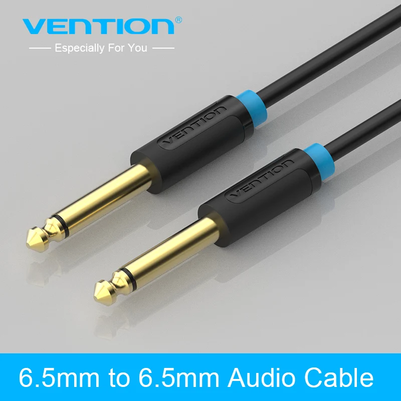 Vention 6.5mm Jack Audio Cable 6.35 Jack Male to Male Aux Cable 1m 2m 3m 5m 8m 10m for Guitar Mixer Amplifier Bass