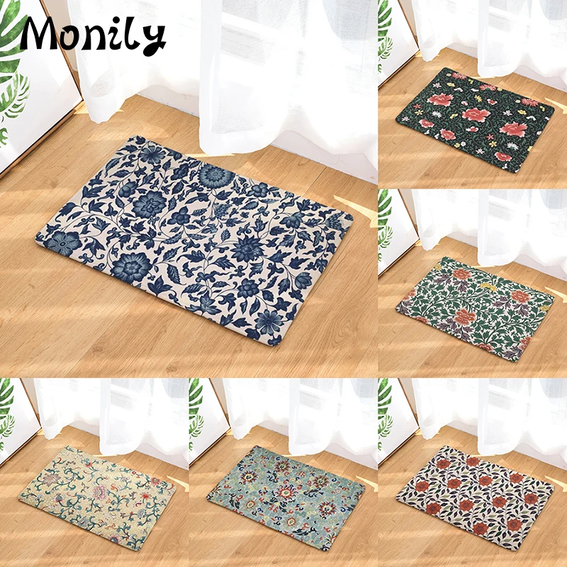 MOnily Противоскользящий водонепроницаемый напольный коврик винтажные кухонные