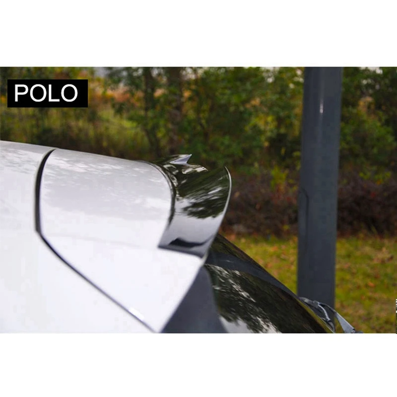 Спойлер для Polo высококачественный задний яркий черный спойлер из АБС пластика