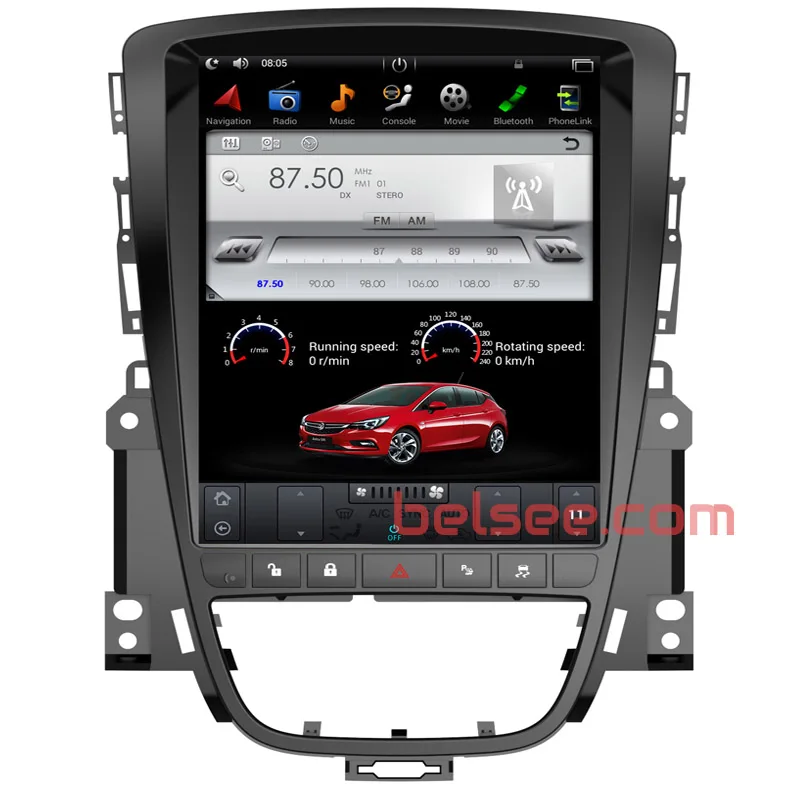 Belsee 10," Tesla стиль экран Android 9,0 Мультимедиа Радио PX6 Автомобильный gps навигатор стерео для Opel Vauxhall Astra J 2009