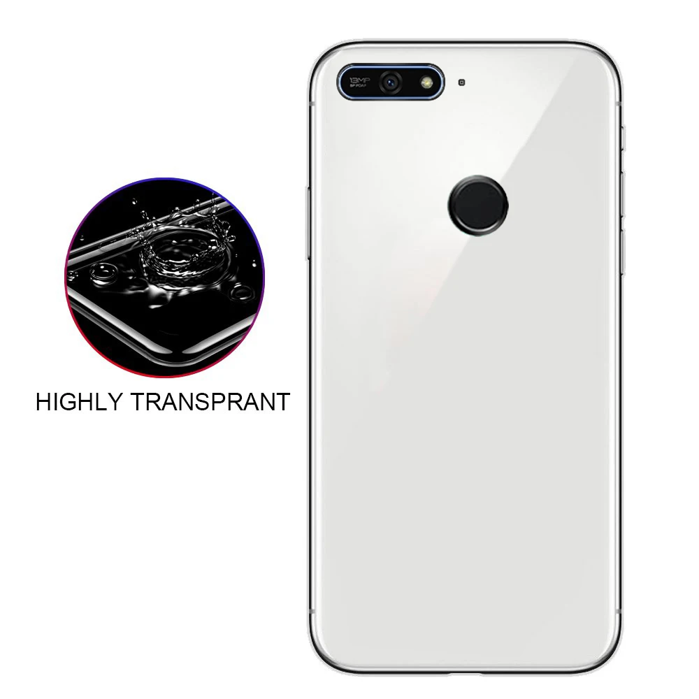 Для Huawei Y7 2018 мобильный корпус прозрачный мягкий чехол против падения мужчин и