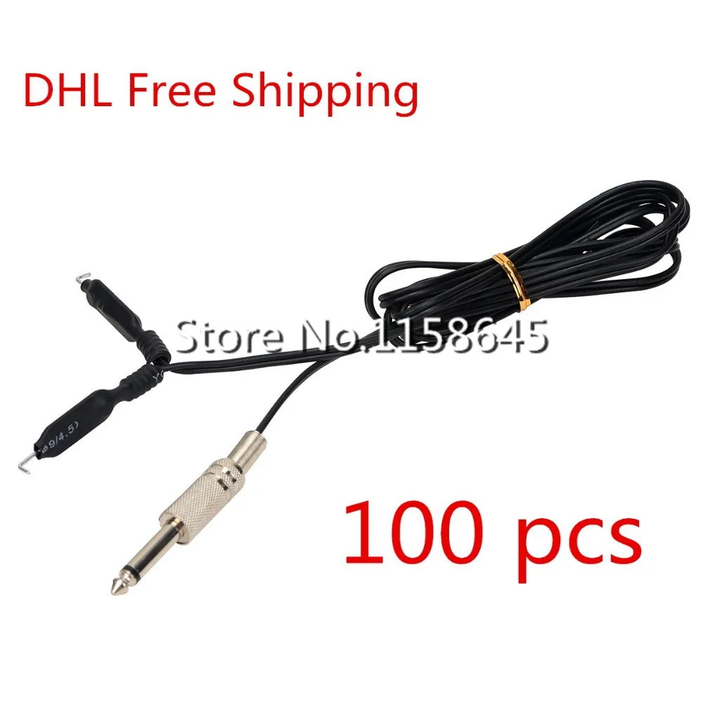 

DHL Free shipping 100 Pcs High Stability 1.8M 6 Feet 6FT Tattoo Clip Cord For Tattoo Power Supply Flexible Tattoo Accesories #w