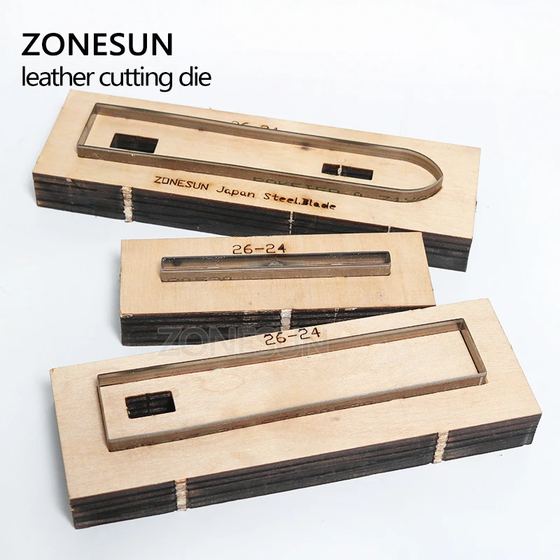 ZONESUN 26 24 изготовленный на заказ кожаный режущий штамп сделай сам ремешок Ремешок