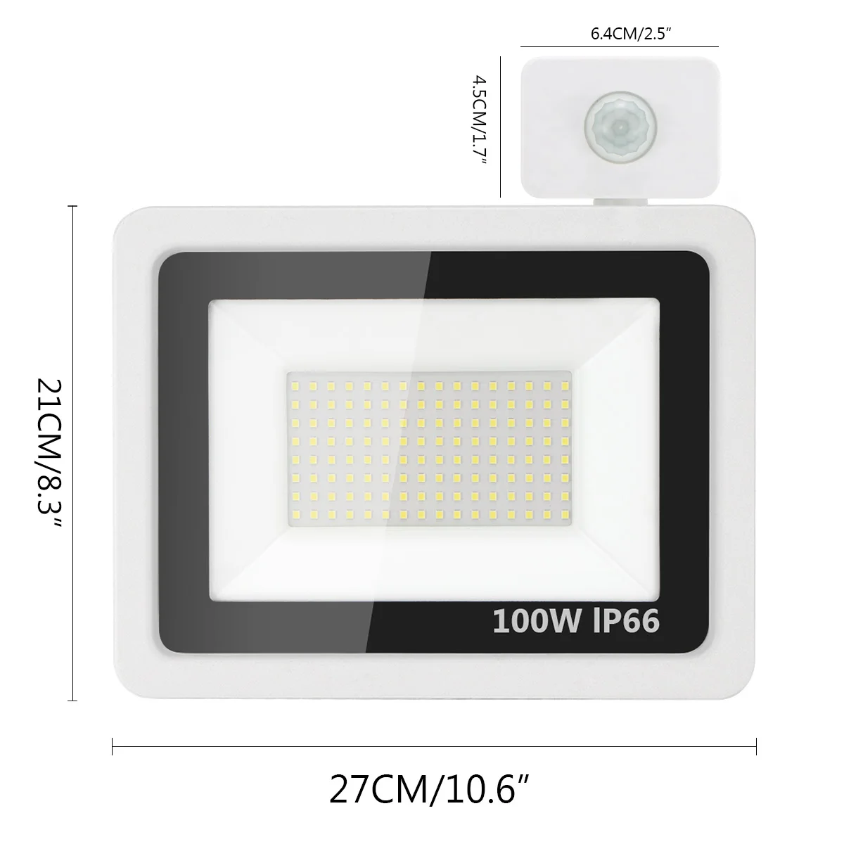 Reflector Floodlight Lamp Motion Sensor LED Flood Light 10/ 30/ 50/100W AC 165-265V Waterproof IP66 Led Spot Outdoor Light