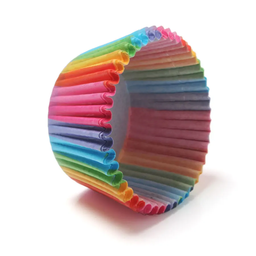 5000Pcs Colorful Rainbow Paper Cake Cupcake Liner Baking Muffin Box Pastry Decorating Tools Bakeware | Дом и сад