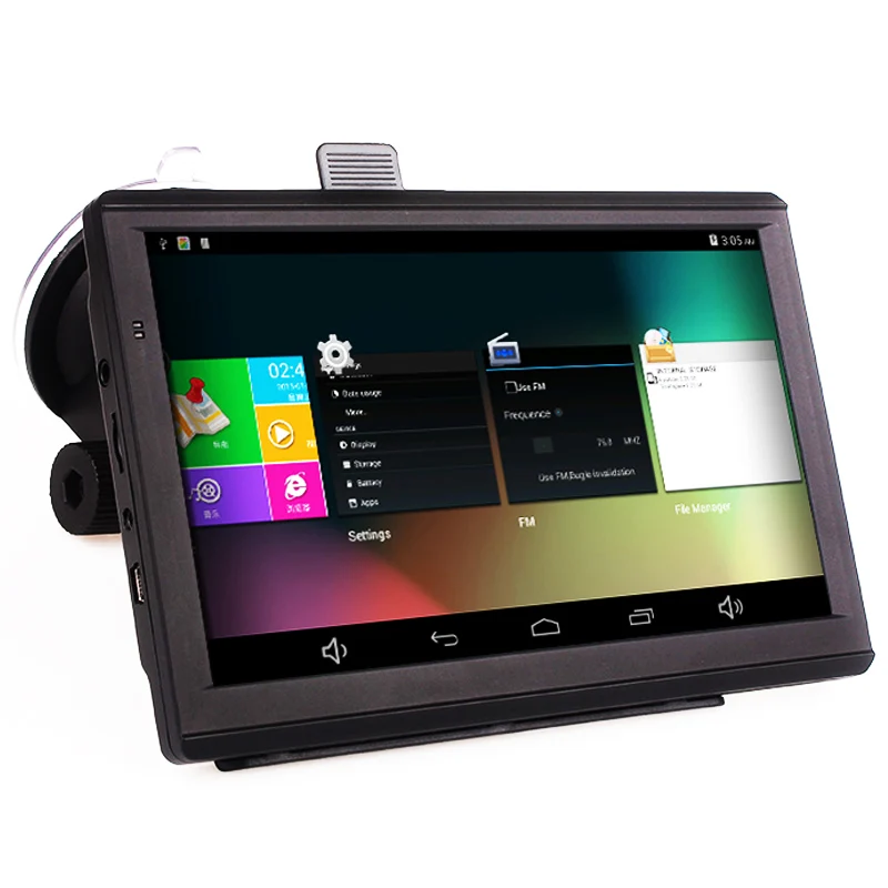 7 дюймов емкостный android GPS навигатор MTK Quad Core 4.4.2 1.3 ГГц 512 М 8 Г Bluetooth AV В бесплатные