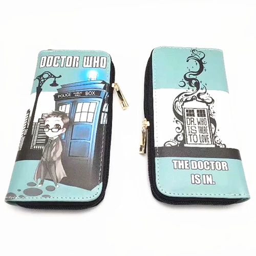 B Кошелек Doctor Who, кошелек Dr Who из искусственной кожи, игрушки на молнии, длинные кошельки, кошельки Tardis, косплей, сумка для денег, подарок, мужской кошелек - Цвет: B