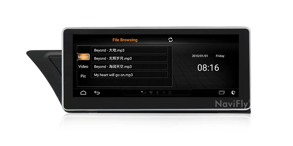 NaviFly Android система автомобиля радио мультимедиа палер для Audi A4 A5 2009- с 3G ram 32G rom wifi 4G BT