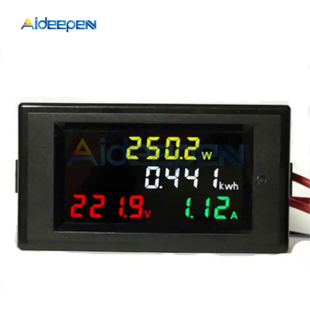 100A AC 80 300 В светодиодный цифровой вольтметр Амперметр 110 220 измеритель напряжения