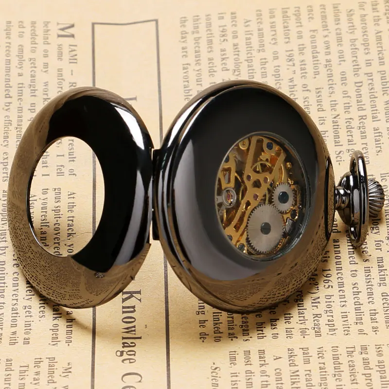 Модный стиль полый черный гладкий Чехол с белым циферблатом римскими цифрами