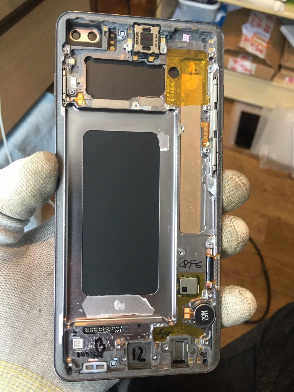 Оригинальный AMOLED ЖК дисплей для SAMSUNG Galaxy S10 Plus сенсорный экран дигитайзер с рамкой