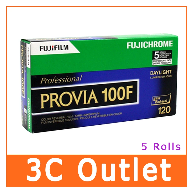 5 рулонов Fuji профессиональная PROVIA 100F 120 среднего формата скользящая пленка |