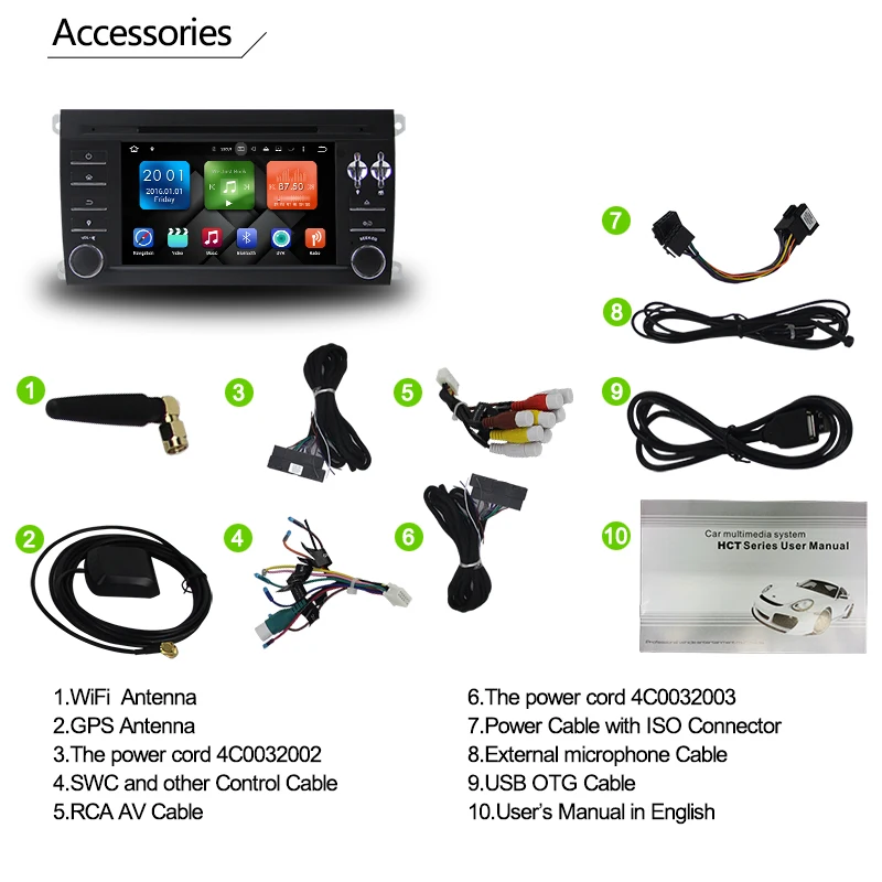 Новые Android 8 0 Octa Core 4G RAM 32G ROM gps навигации стерео 7 &quotавтомобиль DVD плеер для Porsche Cayenne