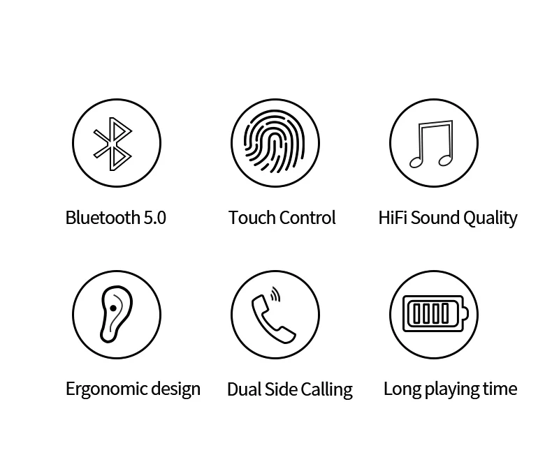 ABDO Bluetooth наушники 5,0 Mini TWS M9S Беспроводная гарнитура наушники с зарядным устройством