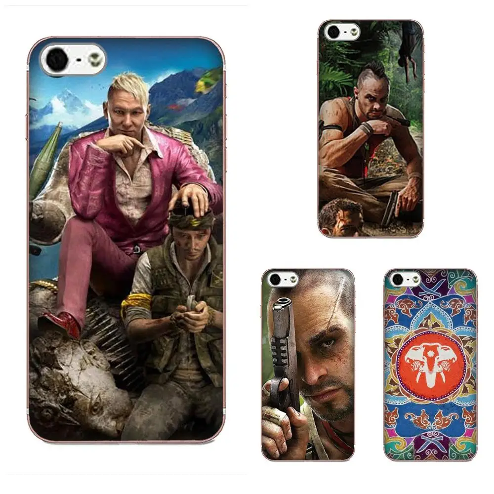 Far Cry 4 ультратонкий мультяшный узор для Apple iPhone 4S 5 5C 5S SE 6 6S 7 8 Plus X XS Max