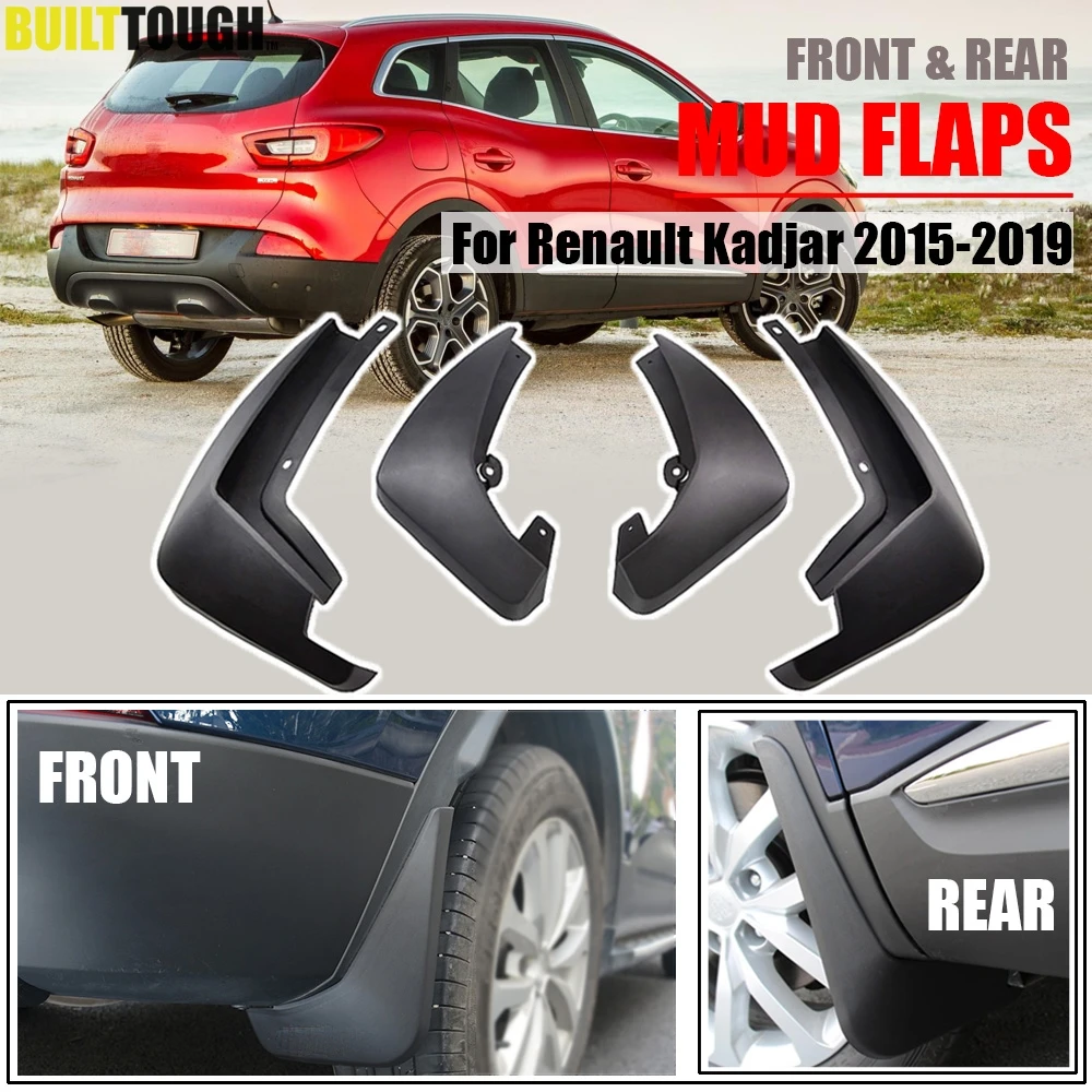 

Car Mudflaps For Renualt Kadjar 2015-2019 Mud Flaps Splash Guards Mudguards Mud Flap Front Rear Fender Protector