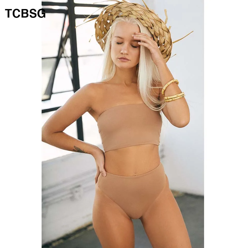 TCBSG 2019 новый сексуальный бикини с высокой талией женский купальный костюм