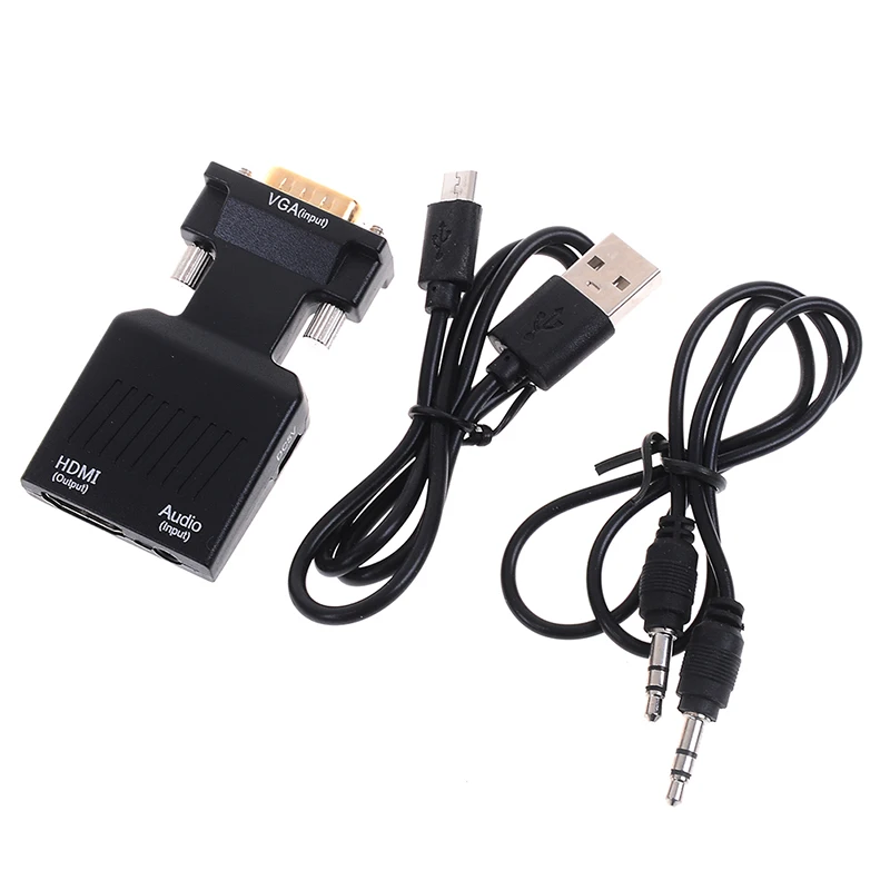VGA To HDMI Switch Converter With Audio Full HD Adapter Video Output 1080P For PC Laptop ToVGA Hot Sale | Компьютеры и офис
