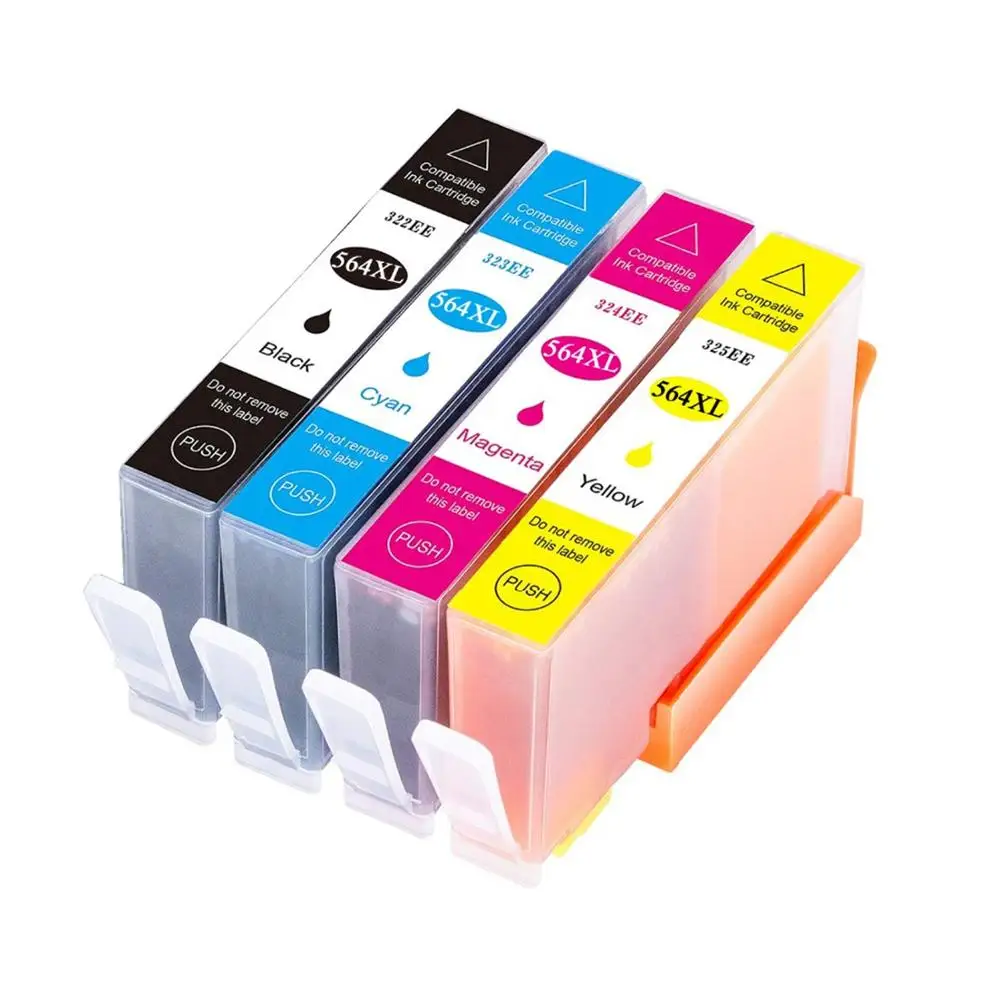 4PK 564XL 564xl совместимый чернильный картридж для HP Photosmart 5510 5511 5512 5514 5515 5520 5525 6510 6512 6515