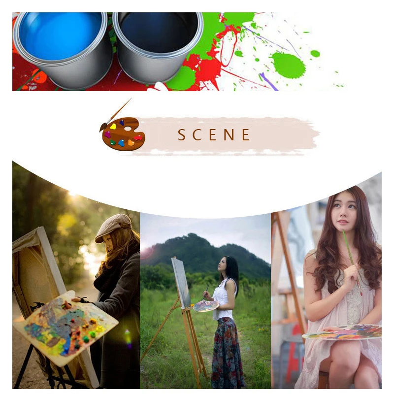 4 шт. Акварельная Палитра для рисования акварельный пиант пластиковый отпечаток