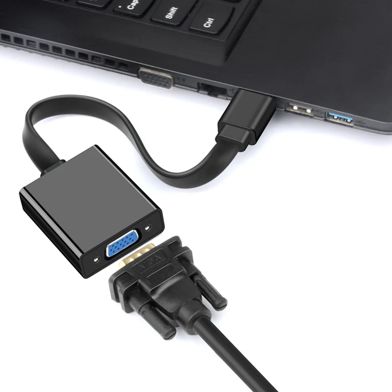 Адаптер hdmi vga Кабель HDMI конвертер VGA HDMI2av адаптер цифро аналоговый аудио видео