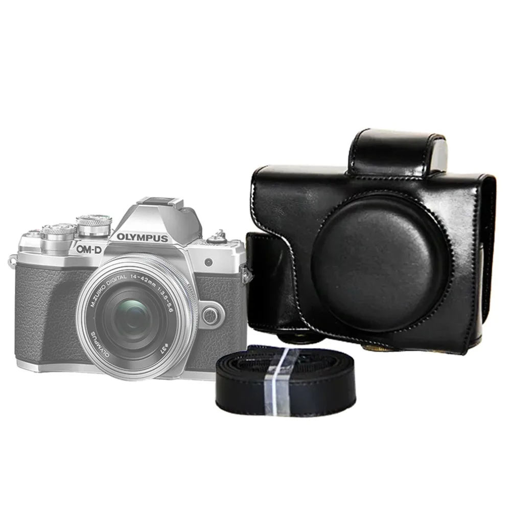 Защитный чехол из искусственной кожи для Olympus OMD EM10 II III MK2 MK3 с объективом 14 42