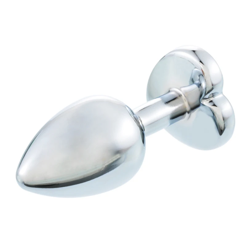 Анальная пробка 7 5 см с кристаллом из нержавеющей стали съемный анальный