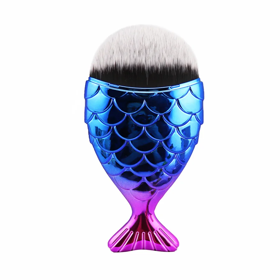 8 шт. форма русалки набор кистей для макияжа большая рыба хвост основа порошок