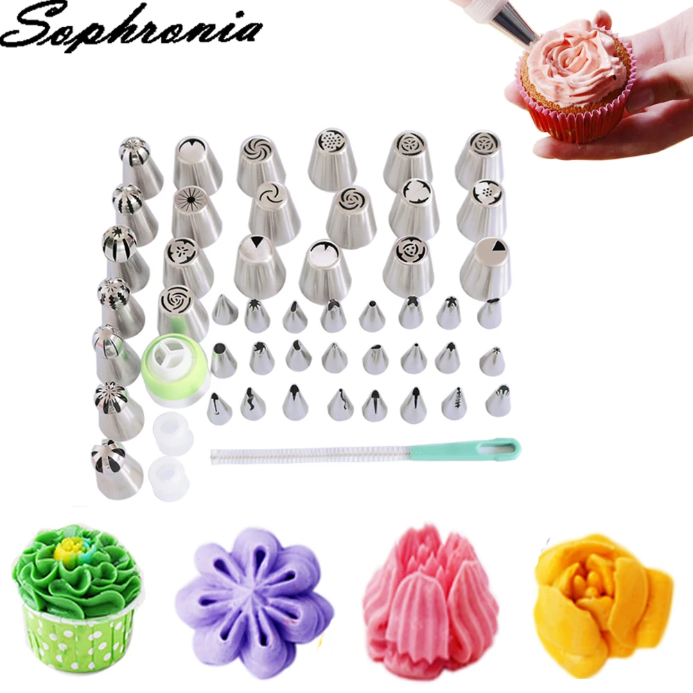 Sophronia 53PCS насадка для декорирования торта глазурь трубопровод юбка из