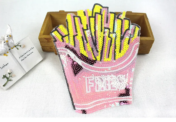 SDBT213 5 шт./1 партия новейший Лидер продаж продукты питания вышитые патч шить или