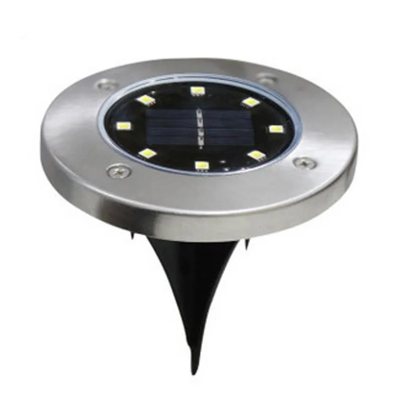 8 LED/4 LED на солнечных батареях наземные светильники похороненное охранное