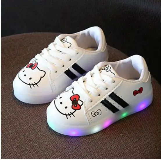 Модные светящиеся кроссовки для мальчиков и девочек спортивные бега
