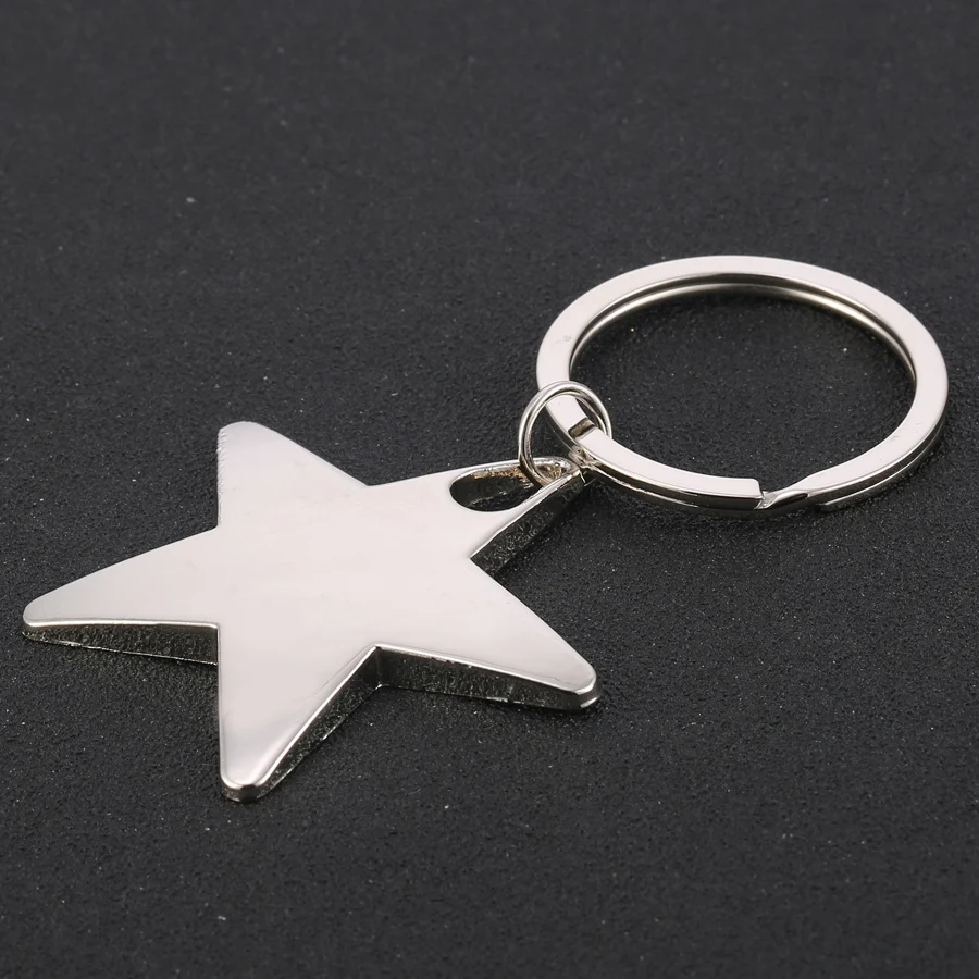 Модный пятиконечный брелок из сплава брелок-звезда кольцевой держатель для